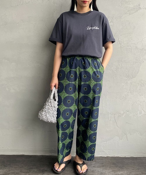 GYMPHLEX（ジムフレックス）の「[GYMPHLEX/ジムフレックス] コットンジャージー ワンポイントロゴ刺繍Ｔシャツ（Tシャツ/カットソー・レディース・ホワイト/ネイビー/ベージュ/サックスブルー/ブラック/チャコールグレー・M/L/14）」の14枚目の写真