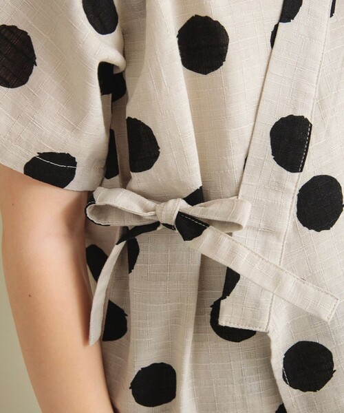 BRANSHES（ブランシェス）の「【甚平】平織りスラブ総柄プリント甚平（浴衣・キッズ・ネイビー/カラフル・110/120/90/100）」の15枚目の写真