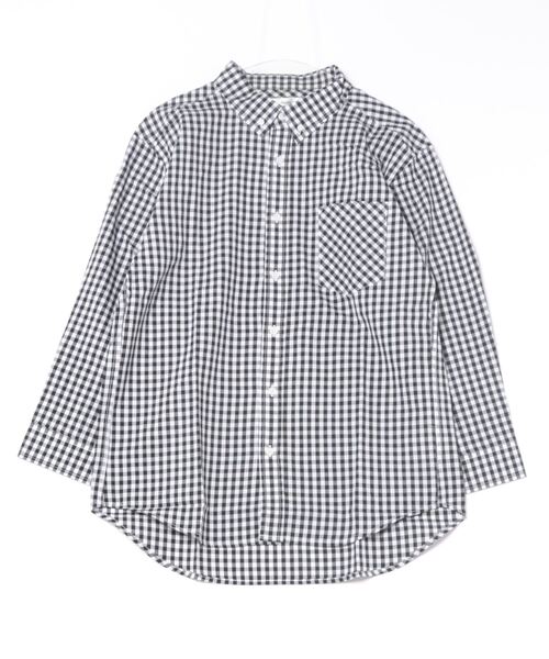 STYLEBLOCK（スタイルブロック）の「平織チェック柄7分袖BDシャツ（シャツ/ブラウス・メンズ・A/B/C・M/L/LL）」の5枚目の写真