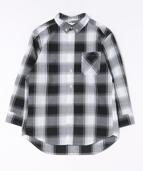 STYLEBLOCK（スタイルブロック）の「平織チェック柄7分袖BDシャツ（シャツ/ブラウス・メンズ・A/B/C・M/L/LL）」の6枚目の写真