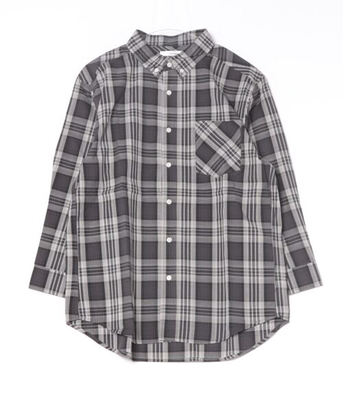 STYLEBLOCK（スタイルブロック）の「平織チェック柄7分袖BDシャツ（シャツ/ブラウス・メンズ・A/B/C・M/L/LL）」の7枚目の写真