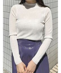 MERCURYDUO | スパンコールリブニット(ニット/セーター)