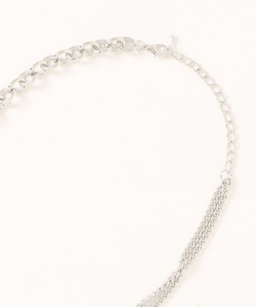 Narcissus（ナルシス）の「ハートクリアネックレス　シルバーチェーン（ネックレス・レディース・クリア・FREE）」の2枚目の写真