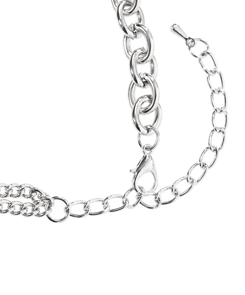 Narcissus（ナルシス）の「ハートクリアネックレス　シルバーチェーン（ネックレス・レディース・クリア・FREE）」の7枚目の写真