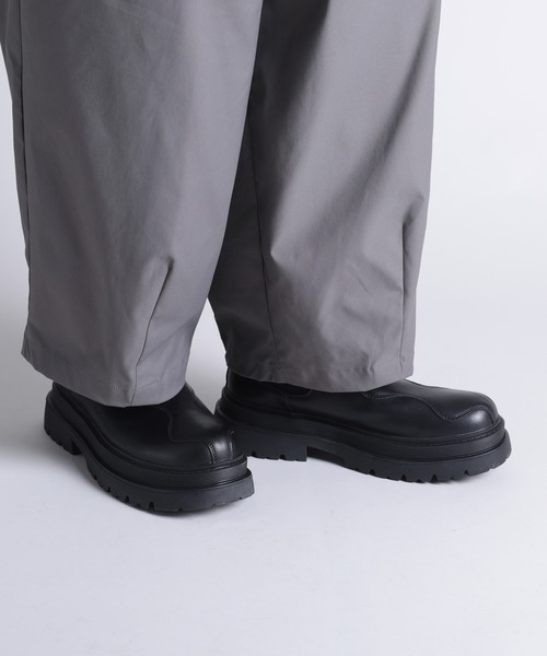 shoes365(シューズスリーシックスファイヴ)の「【shoes365】ステッチ飾り 厚底ゴアブーツ(ブーツ・レディース・ブラック・24.5cm/25.0cm/25.5cm/26.0cm/26.5cm/27.0cm)」の6枚目の写真