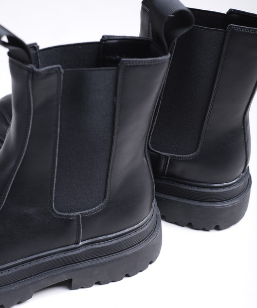 shoes365(シューズスリーシックスファイヴ)の「【shoes365】ステッチ飾り 厚底ゴアブーツ(ブーツ・レディース・ブラック・24.5cm/25.0cm/25.5cm/26.0cm/26.5cm/27.0cm)」の13枚目の写真
