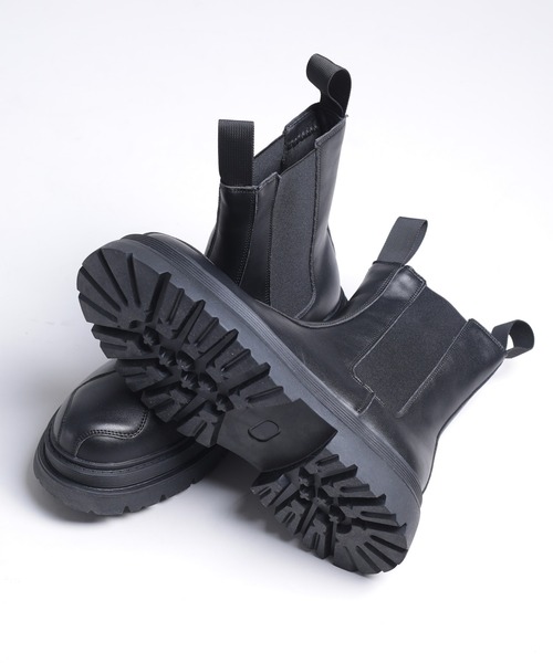 shoes365(シューズスリーシックスファイヴ)の「【shoes365】ステッチ飾り 厚底ゴアブーツ(ブーツ・レディース・ブラック・24.5cm/25.0cm/25.5cm/26.0cm/26.5cm/27.0cm)」の15枚目の写真