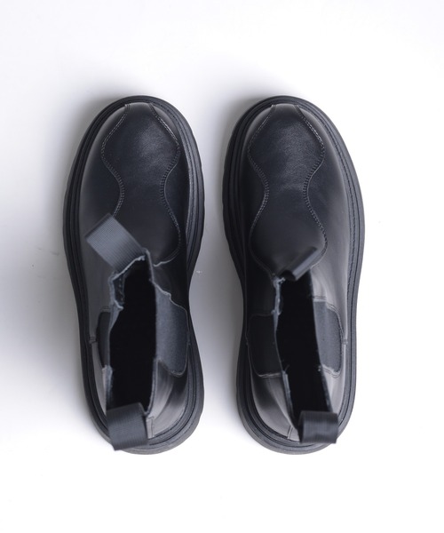 shoes365(シューズスリーシックスファイヴ)の「【shoes365】ステッチ飾り 厚底ゴアブーツ(ブーツ・レディース・ブラック・24.5cm/25.0cm/25.5cm/26.0cm/26.5cm/27.0cm)」の16枚目の写真
