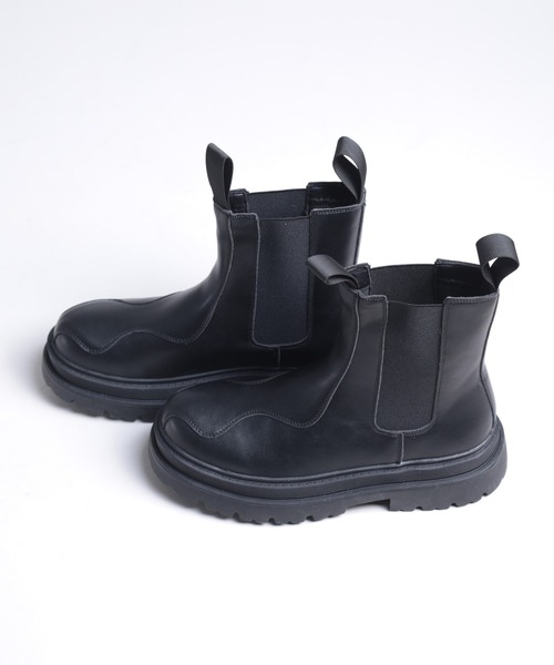 shoes365(シューズスリーシックスファイヴ)の「【shoes365】ステッチ飾り 厚底ゴアブーツ(ブーツ・レディース・ブラック・24.5cm/25.0cm/25.5cm/26.0cm/26.5cm/27.0cm)」の17枚目の写真