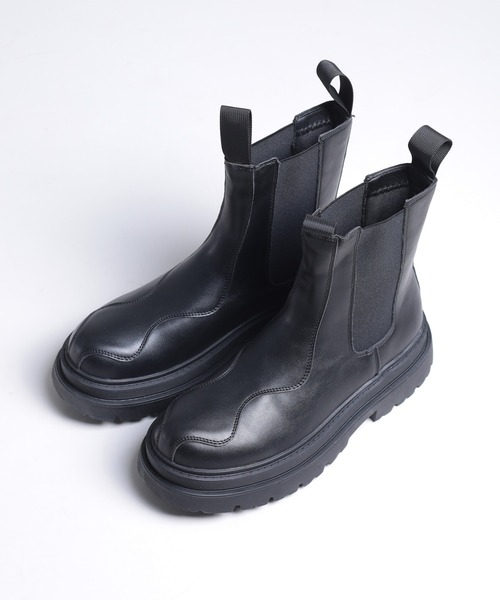 shoes365(シューズスリーシックスファイヴ)の「【shoes365】ステッチ飾り 厚底ゴアブーツ(ブーツ・レディース・ブラック・24.5cm/25.0cm/25.5cm/26.0cm/26.5cm/27.0cm)」の18枚目の写真