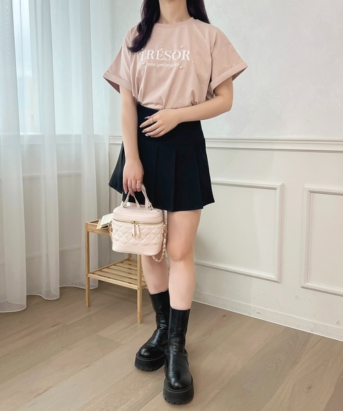apres jour(アプレジュール)の「パールロゴTシャツ【ZOZOTOWN限定アイテム】(Tシャツ/カットソー・レディース・ピンク/オフホワイト/ブラック・X-LARGE/フリー)」の12枚目の写真