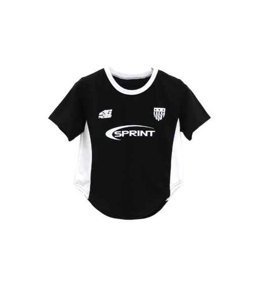 LVEU.(ラブユ.)の「【LVEU.】ユニフォームデザインクロップドTシャツ / トップス カットソー Tシャツ クロップド ショート コンパクト プリント ユニフォーム ブラック(Tシャツ/カットソー・レディース・ブラック・FREE)」の9枚目の写真