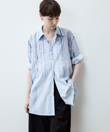 ブラウス シャツ 「tageechita」2WAY リネン混シャツ レディース メンズ tageechita ブラウス シャツ 「tageechita」2WAY リネン混シャツ