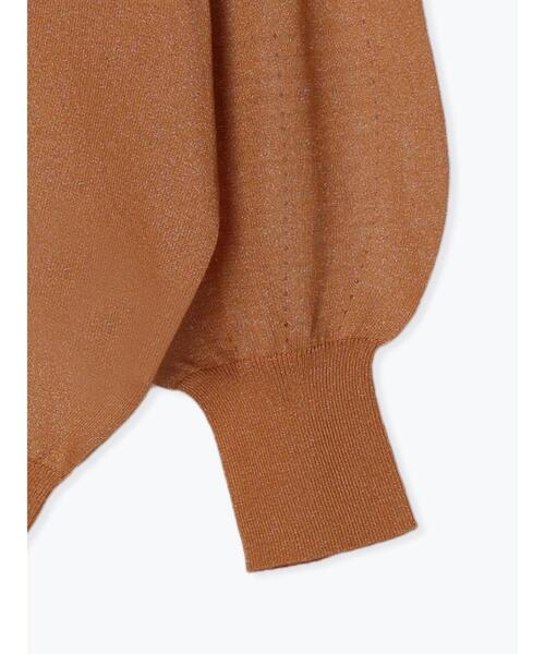 Te chichi(テチチ)の「ボリューム袖Vネックシアーカーディガン(カーディガン/ボレロ・レディース・ブラウン/ブラック/カーキ/グレー・F)」の17枚目の写真