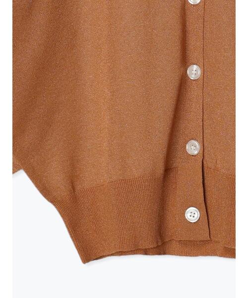 Te chichi(テチチ)の「ボリューム袖Vネックシアーカーディガン(カーディガン/ボレロ・レディース・ブラウン/ブラック/カーキ/グレー・F)」の18枚目の写真