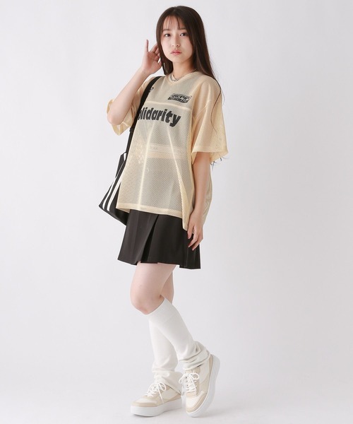 repipi armario(レピピ アルマリオ)の「GAMEメッシュトップス(その他トップス・キッズ・ベージュ/ネイビー/ブラック・LARGE/SMALL/MEDIUM)」の7枚目の写真