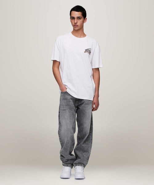 TOMMY HILFIGER（トミーヒルフィガー）の「【NET ViVi掲載】レギュラーダイヤモンドツイストTシャツ（Tシャツ/カットソー・メンズ・ホワイト/ブラック・LARGE/MEDIUM/SMALL/X-LARGE）」の22枚目の写真