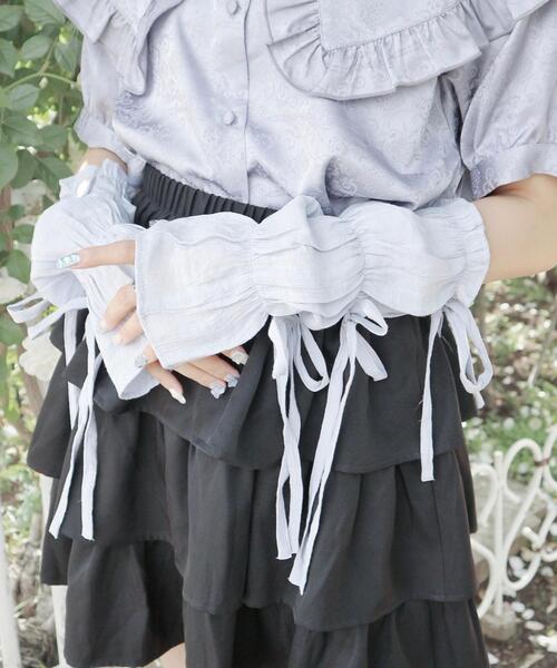 Whinny（ホワイニー）の「Whinny/フェアリーナースステーション（アームカバー・レディース・ブラック/ホワイト/サックスブルー・FREE）」の3枚目の写真