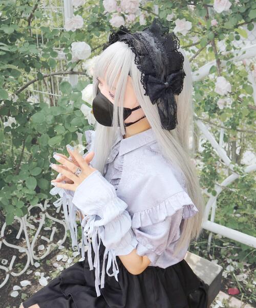 Whinny（ホワイニー）の「Whinny/フェアリーナースステーション（アームカバー・レディース・ブラック/ホワイト/サックスブルー・FREE）」の7枚目の写真