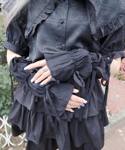 Whinny（ホワイニー）の「Whinny/フェアリーナースステーション（アームカバー・レディース・ブラック/ホワイト/サックスブルー・FREE）」の6枚目の写真