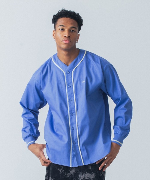 SILAS(サイラス)の「BASEBALL SHIRT(シャツ/ブラウス・メンズ・ブラック/グリーン/ブルー・M/L/XL)」の3枚目の写真