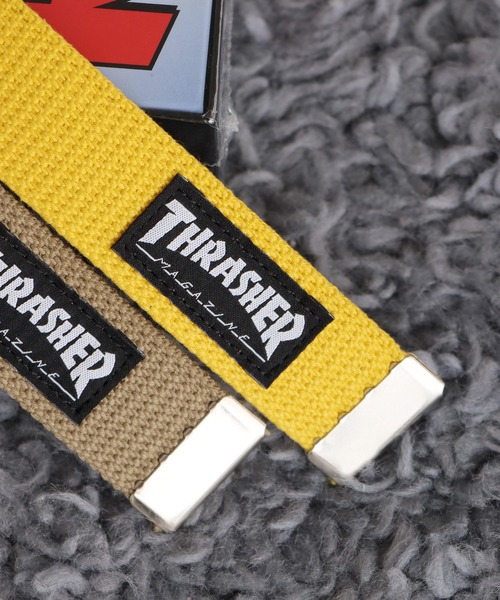 THRASHER(スラッシャー)の「THRASHER/スラッシャー 32mmGIベルト 織りネーム ガチャベルト 2026新作 再入荷(ベルト・メンズ・モスグリーン/イエロー/ネイビー/ベージュ/グレー/レッド/オフホワイト/ブラック/ホワイト・FREE)」の8枚目の写真