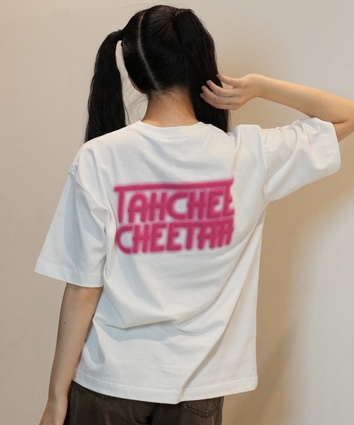 TAHCHEE(ターチー)の「【ムラサキスポーツ限定】TAHCHEE/ターチー 発泡ハートロゴTシャツ ルーズシルエット TC240900-04(Tシャツ/カットソー・レディース・ブラック/ホワイト/オレンジ・L/M)」の6枚目の写真