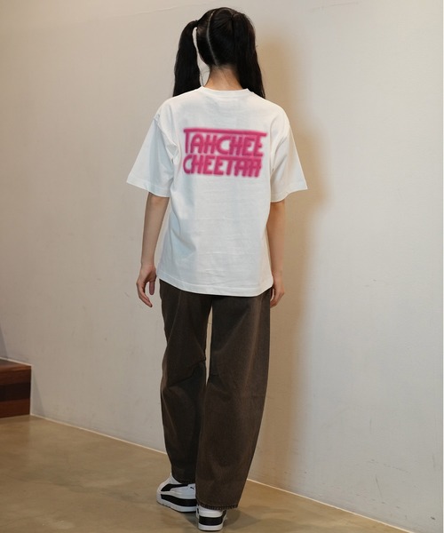 TAHCHEE(ターチー)の「【ムラサキスポーツ限定】TAHCHEE/ターチー 発泡ハートロゴTシャツ ルーズシルエット TC240900-04(Tシャツ/カットソー・レディース・ブラック/ホワイト/オレンジ・L/M)」の9枚目の写真