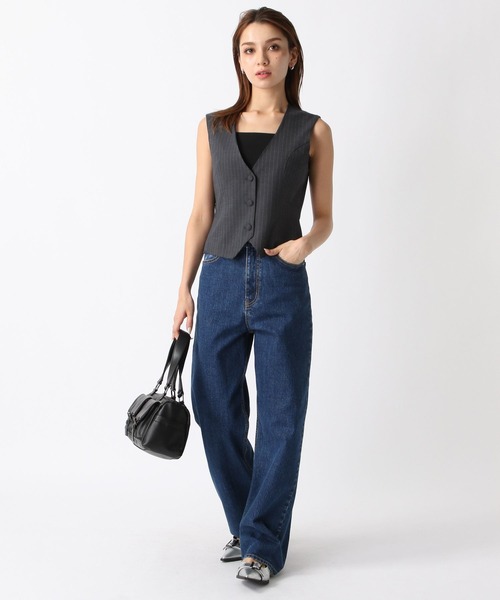 新品　MARINA SPORT ネイビー ストライプ ベスト 新品 MARINA SPORT ネイビー ストライプ ベスト 新品 MARINA