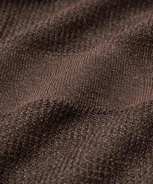 le cercle ADAM ET ROPE'(ルセルクルアダムエロペ)の「【セットアップ対応】ボーダーメッシュキャミワンピース(ワンピース・レディース・ブラック/ダークブラウン/グリーン系その他・FREE)」の20枚目の写真