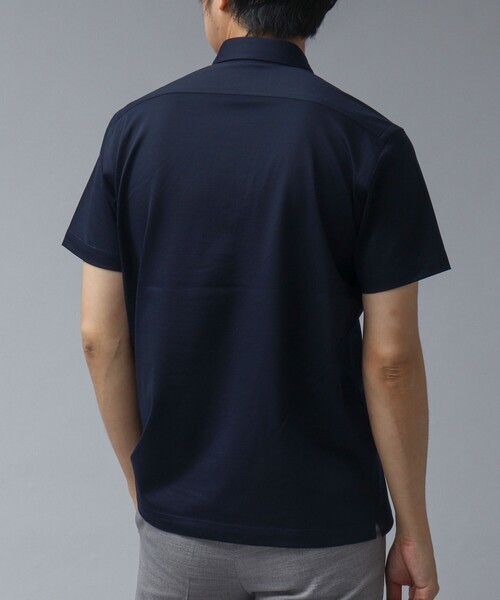 NOLLEY’S（ノーリーズ）の「【ACTIVE SECT】《限定展開 / 吸水速乾》COOLMAX スキッパープルオーバー半袖シャツ（ポロシャツ・メンズ・ダークネイビー/サックスブルー/ブラック・S/M/L/XL）」の17枚目の写真