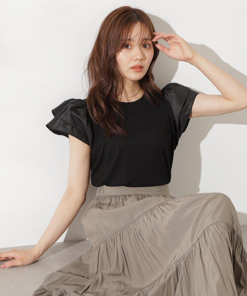 PROPORTION BODY DRESSING（プロポーションボディドレッシング）の「フレアリブカットソー / 1214260704（Tシャツ/カットソー・レディース・ブラック/ボルドー/ブラウン・FREE）」の22枚目の写真