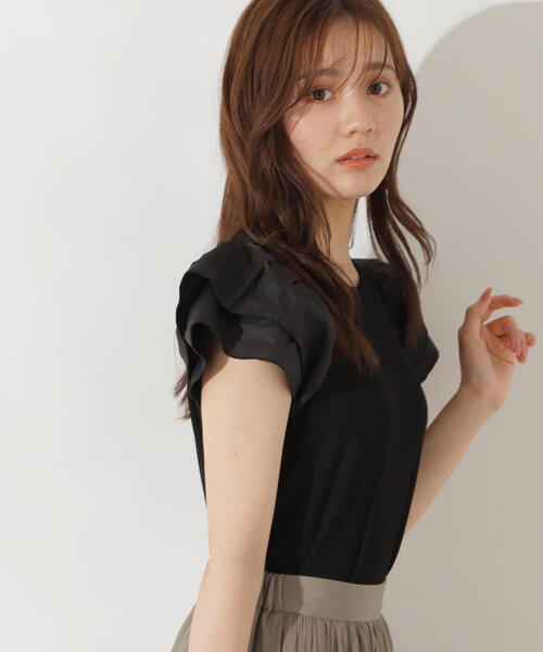 PROPORTION BODY DRESSING（プロポーションボディドレッシング）の「フレアリブカットソー / 1214260704（Tシャツ/カットソー・レディース・ブラック/ボルドー/ブラウン・FREE）」の21枚目の写真