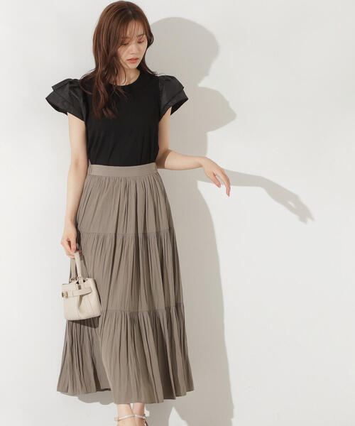 PROPORTION BODY DRESSING（プロポーションボディドレッシング）の「フレアリブカットソー / 1214260704（Tシャツ/カットソー・レディース・ブラック/ボルドー/ブラウン・FREE）」の20枚目の写真
