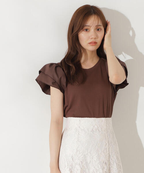 PROPORTION BODY DRESSING（プロポーションボディドレッシング）の「フレアリブカットソー / 1214260704（Tシャツ/カットソー・レディース・ブラック/ボルドー/ブラウン・FREE）」の12枚目の写真