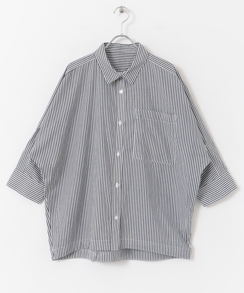 FORK&SPOON（フォークアンドスプーン）の「FORK&SPOON　ドルマン7分袖シャツ（シャツ/ブラウス・レディース・チェック/ブルー系その他/ブラック系その他・1）」の12枚目の写真