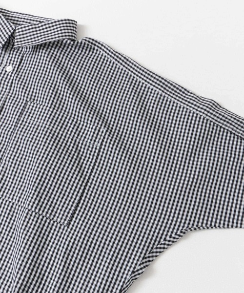 FORK&SPOON（フォークアンドスプーン）の「FORK&SPOON　ドルマン7分袖シャツ（シャツ/ブラウス・レディース・チェック/ブルー系その他/ブラック系その他・1）」の10枚目の写真
