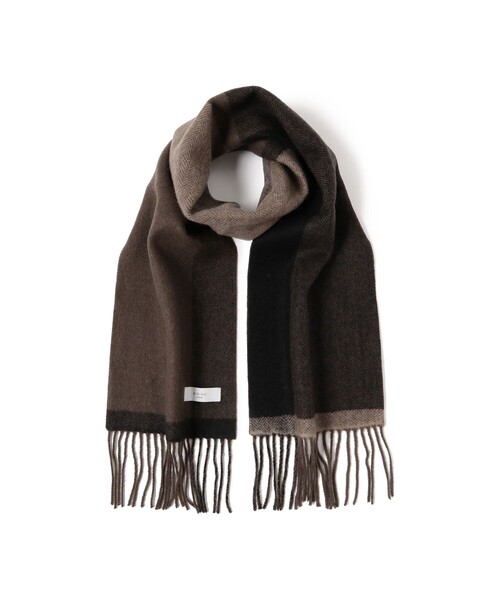 B:MING by BEAMS（ビーミングバイビームス）の「パネル リバーシブル マフラー（マフラー・メンズ・ブラック/ブラウン/ネイビー・ONE SIZE）」の13枚目の写真