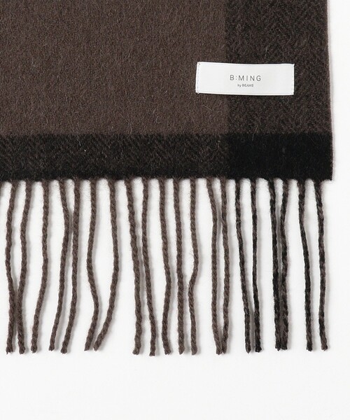 B:MING by BEAMS（ビーミングバイビームス）の「パネル リバーシブル マフラー（マフラー・メンズ・ブラック/ブラウン/ネイビー・ONE SIZE）」の15枚目の写真