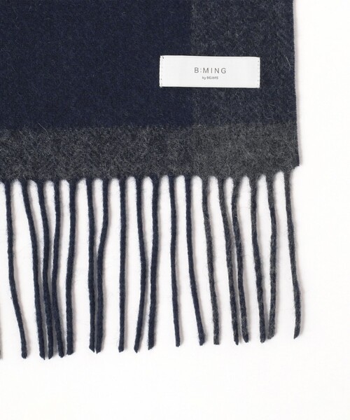 B:MING by BEAMS（ビーミングバイビームス）の「パネル リバーシブル マフラー（マフラー・メンズ・ブラック/ブラウン/ネイビー・ONE SIZE）」の18枚目の写真