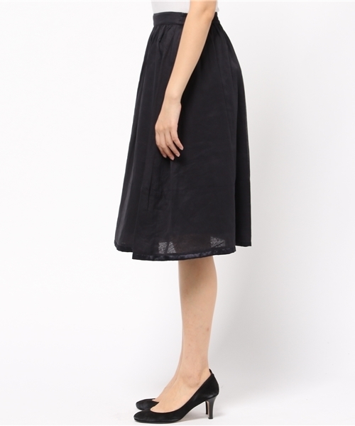 SIMONE LIST（シモーヌリスト）の「C.オーガンジースカート（スカート・レディース・カーキ/ネイビー・38）」の4枚目の写真