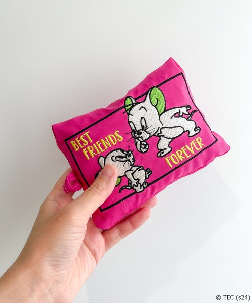 Tom＆Jerry（トムアンドジェリー）の「【公式】TOM and JERRY×Flapper パッカブルトラベル収納ポーチ　M（トラベルグッズ・レディース・パープル/ベージュ/オレンジ/ピンク・FREE）」の21枚目の写真