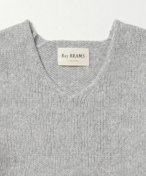 Ray BEAMS（レイビームス）の「Ray BEAMS / 3G 袖リブ Vネック（ニット/セーター・レディース・ネイビー/ライトグレー/ベージュ・ONE SIZE）」の20枚目の写真