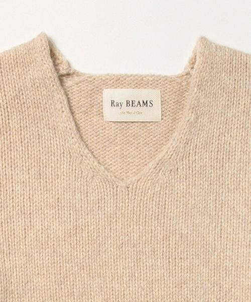 Ray BEAMS（レイビームス）の「Ray BEAMS / 3G 袖リブ Vネック（ニット/セーター・レディース・ネイビー/ライトグレー/ベージュ・ONE SIZE）」の17枚目の写真