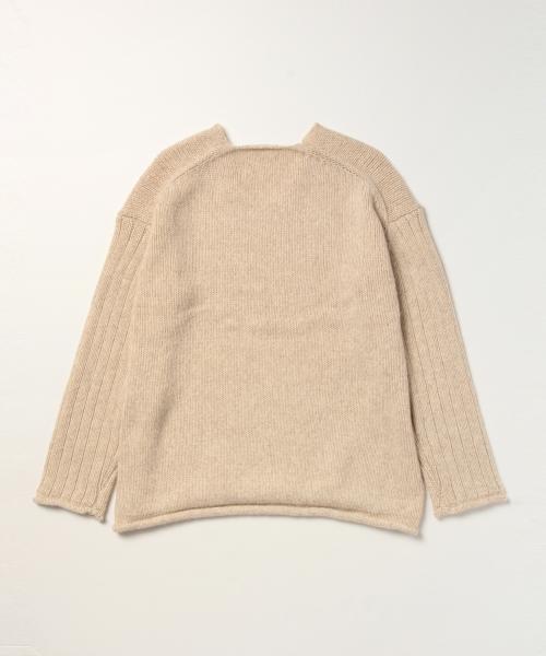 Ray BEAMS（レイビームス）の「Ray BEAMS / 3G 袖リブ Vネック（ニット/セーター・レディース・ネイビー/ライトグレー/ベージュ・ONE SIZE）」の10枚目の写真