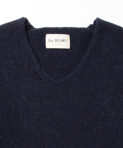 Ray BEAMS（レイビームス）の「Ray BEAMS / 3G 袖リブ Vネック（ニット/セーター・レディース・ネイビー/ライトグレー/ベージュ・ONE SIZE）」の13枚目の写真