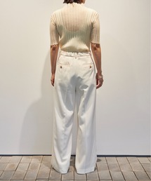 CLANE LOW WAIST STRAIGHT PANTS サイズ0 CLANE - 2WAY TUCK STRAIGHT PANTS BLACK - タックストレート