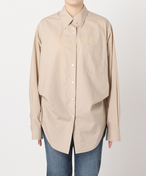 プラージュplage◆アサvolumeシャツ ベージュ plage（プラージュ） ブラウス シャツ Tuck Sleeves シャツ レディース