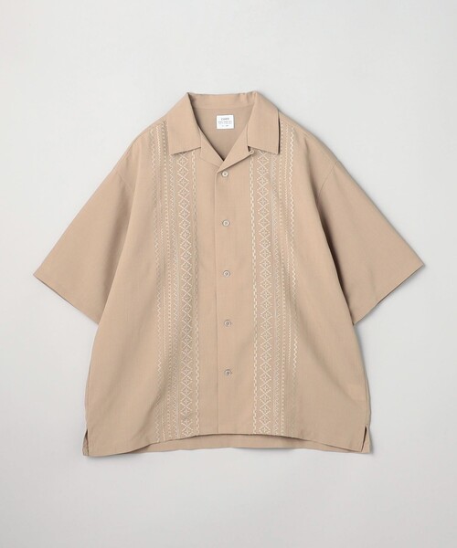 coen(コーエン)の「リネンタッチキューバシャツ(シャツ/ブラウス・メンズ・ブラック/グレー/ベージュ・M/L/XL)」の3枚目の写真