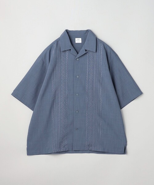 coen(コーエン)の「リネンタッチキューバシャツ(シャツ/ブラウス・メンズ・ブラック/グレー/ベージュ・M/L/XL)」の2枚目の写真